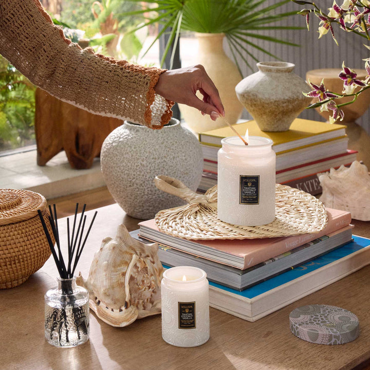 VOLUSPA-TAHITIAN COCONUT VANILLA LARGE JAR CANDLE