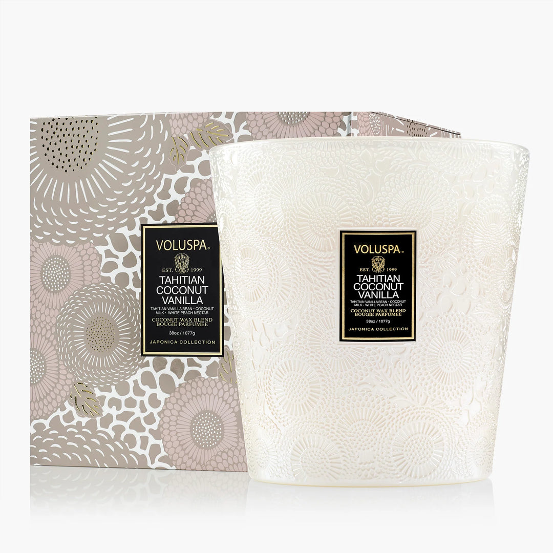 VOLUSPA-TAHITIAN COCONUT VANILLA 3W HEARTH CANDLE