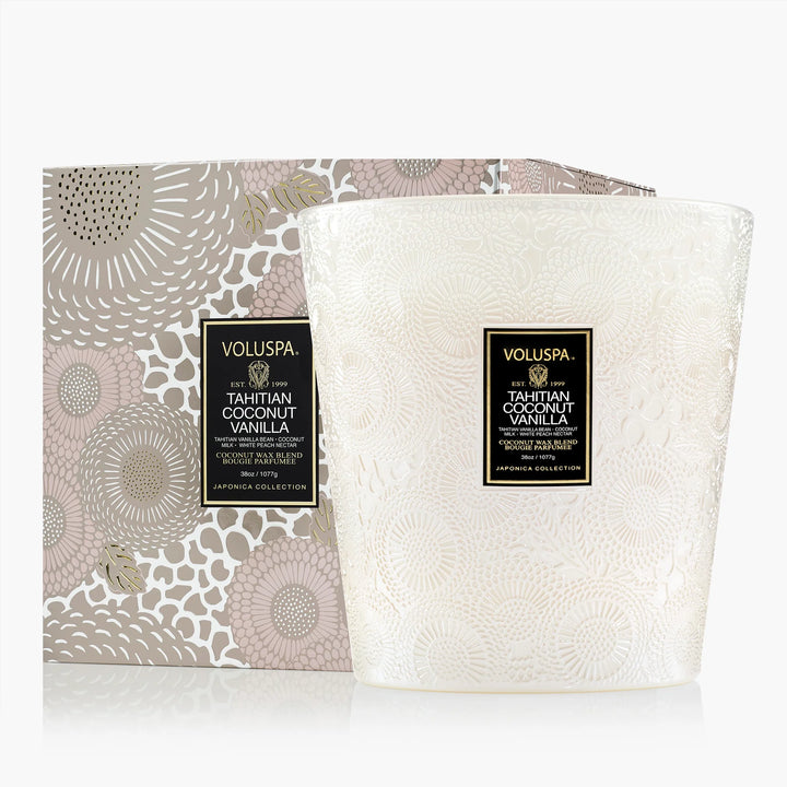 VOLUSPA-TAHITIAN COCONUT VANILLA 3W HEARTH CANDLE