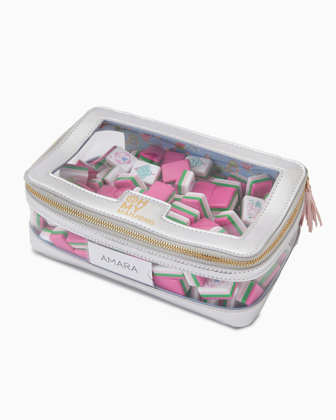 OH MY MAHJONG Silver Tile Bag