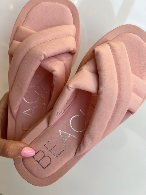 Piper Slide Sandal in Pink