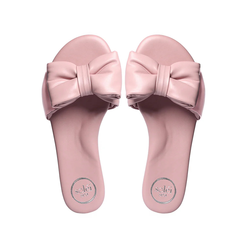 Solei Bow Sandlas | Blush