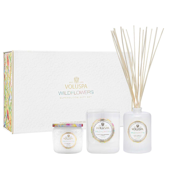 Voluspa Wildflowers Assorted Gift Set