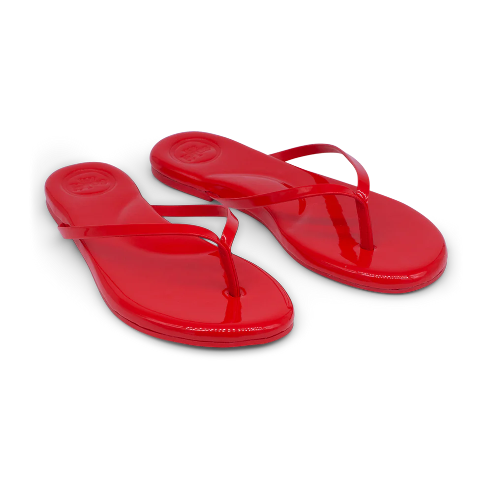 INDIE | Red Patent Solei Sandals