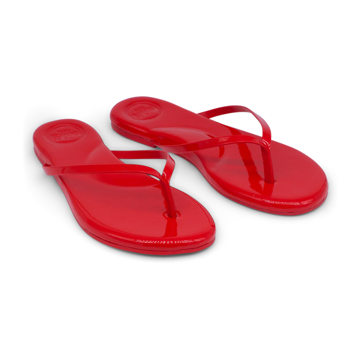 INDIE | Red Patent Solei Sandals