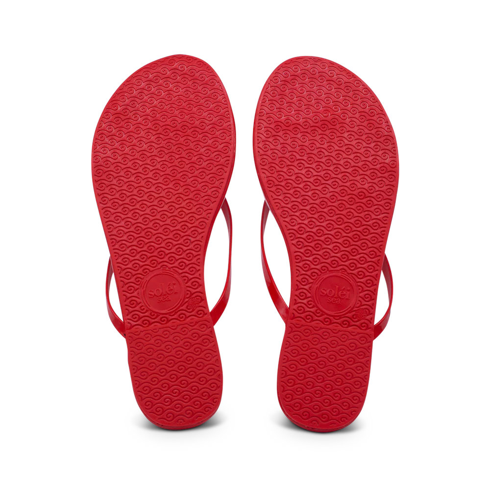 INDIE | Red Patent Solei Sandals