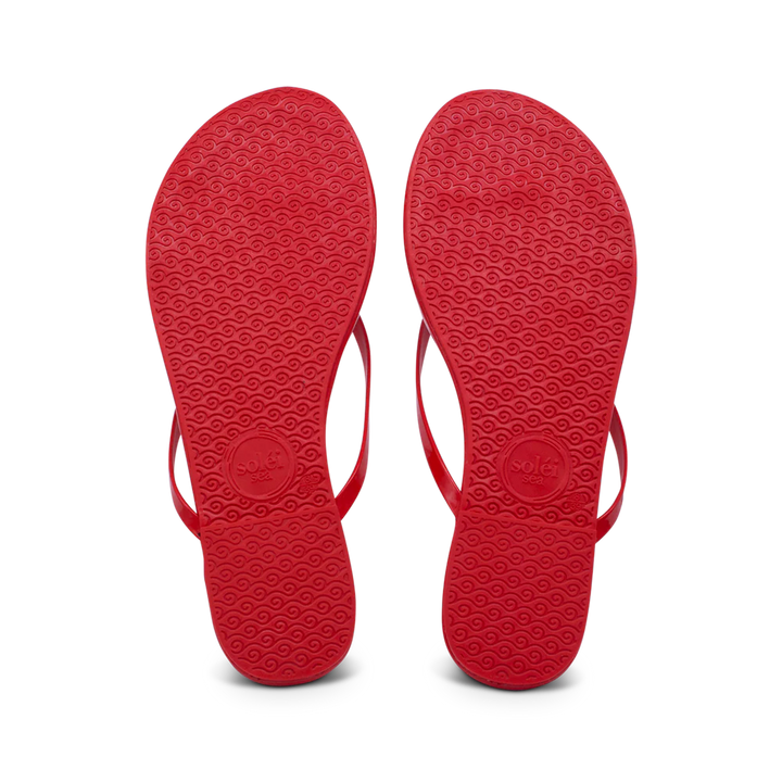 INDIE | Red Patent Solei Sandals