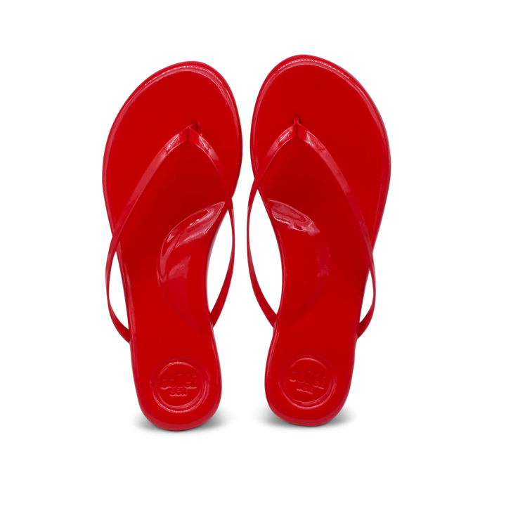 INDIE | Red Patent Solei Sandals