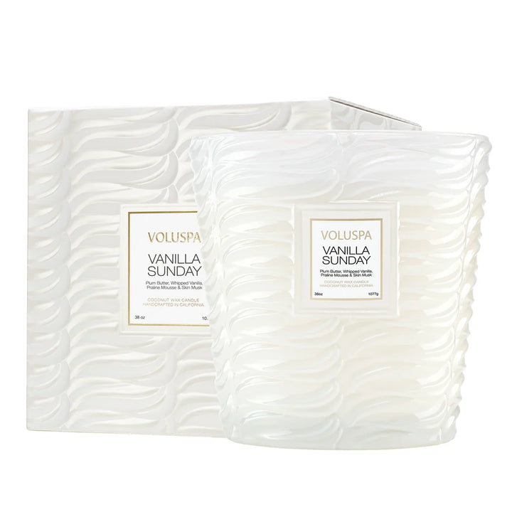 VOLUSPA - VANILLA SUNDAY 3 WICK HEARTH CANDLE