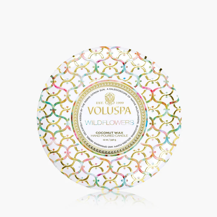 Voluspa Wildflowers 3 Wick Tin
