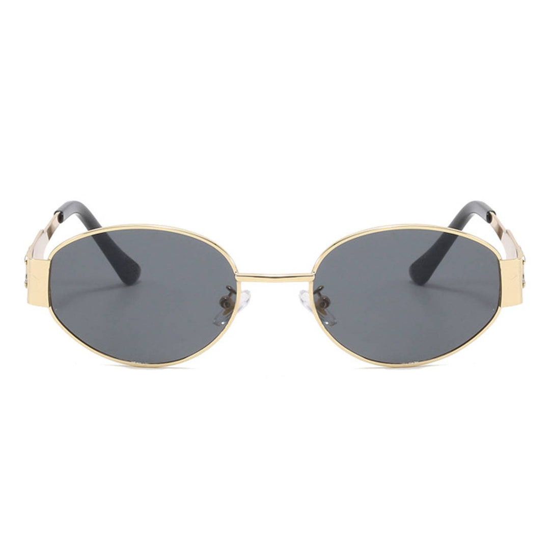 Retro Oval 90s Vintage Fashion Round Sunglasses