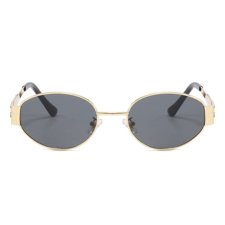 Retro Oval 90s Vintage Fashion Round Sunglasses