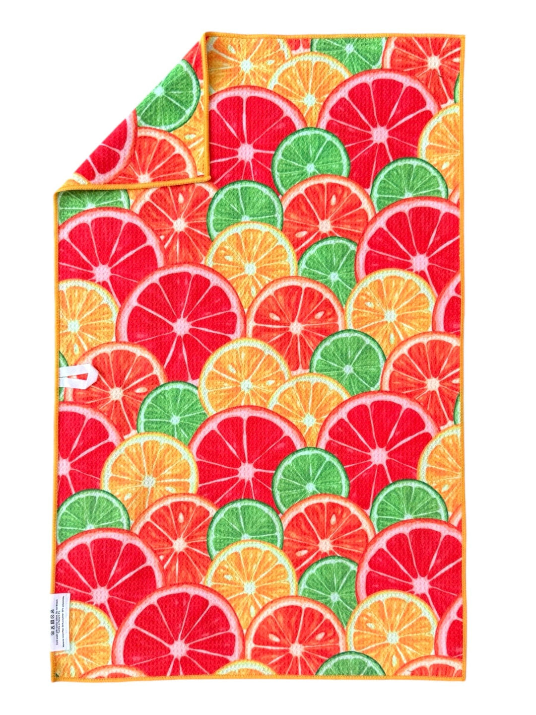 Citrus City Double-Sided Hand Towel