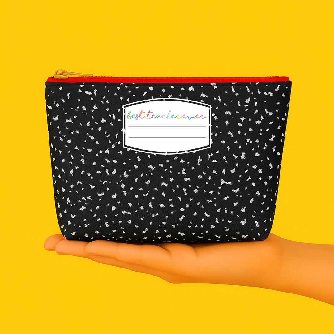 Best Teacher Ever teacher appreciation gift | Leather Pouch