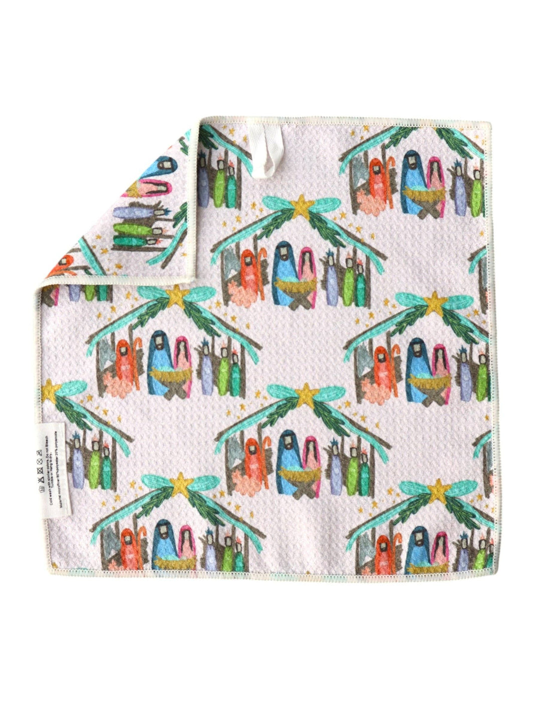 Away in a Manger: Double-Sided Washcloth