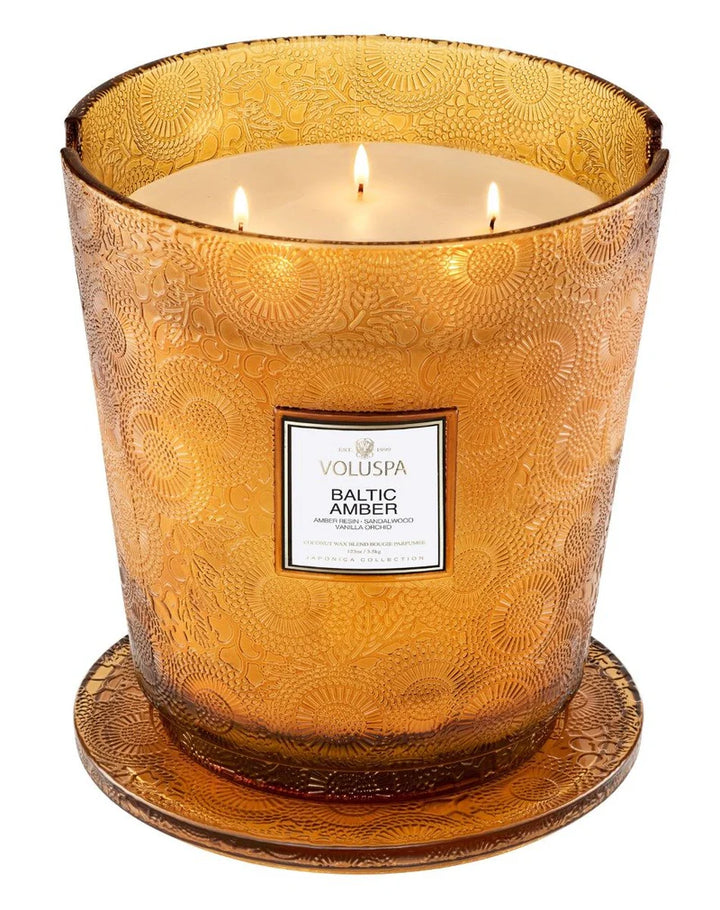 VOLUSPA - BALTIC AMBER 5 WICK HEARTH CANDLE