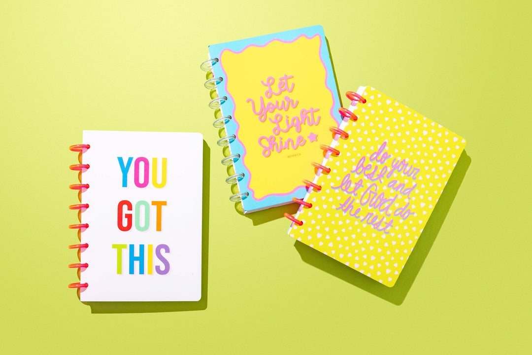Spiral Disc Notebook - "Let Your Light Shine" - 200 Pages