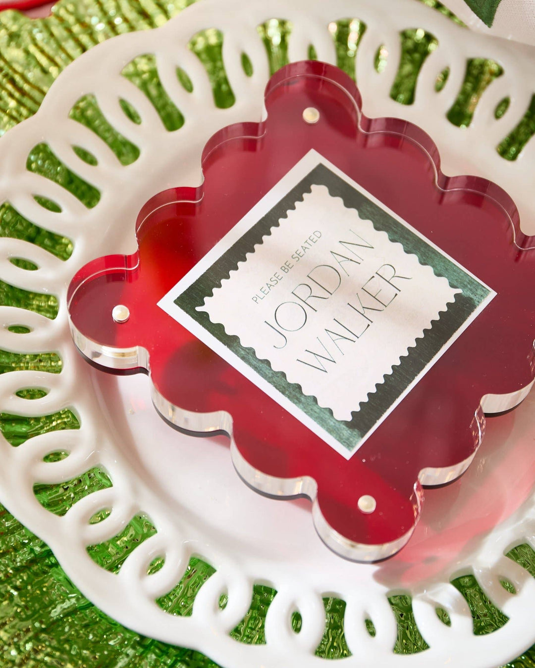 Red Mini Acrylic Picture Frame