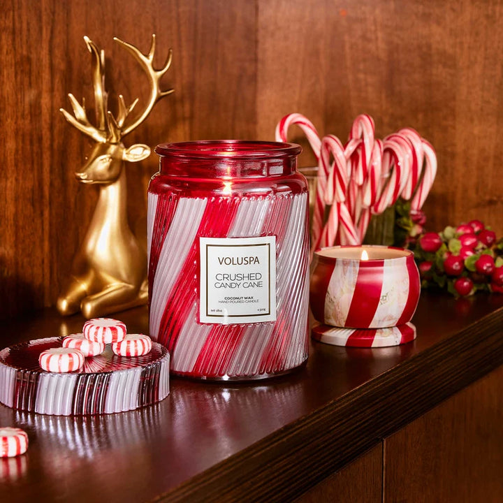 Voluspa Crushed Candy Cane Large Jar