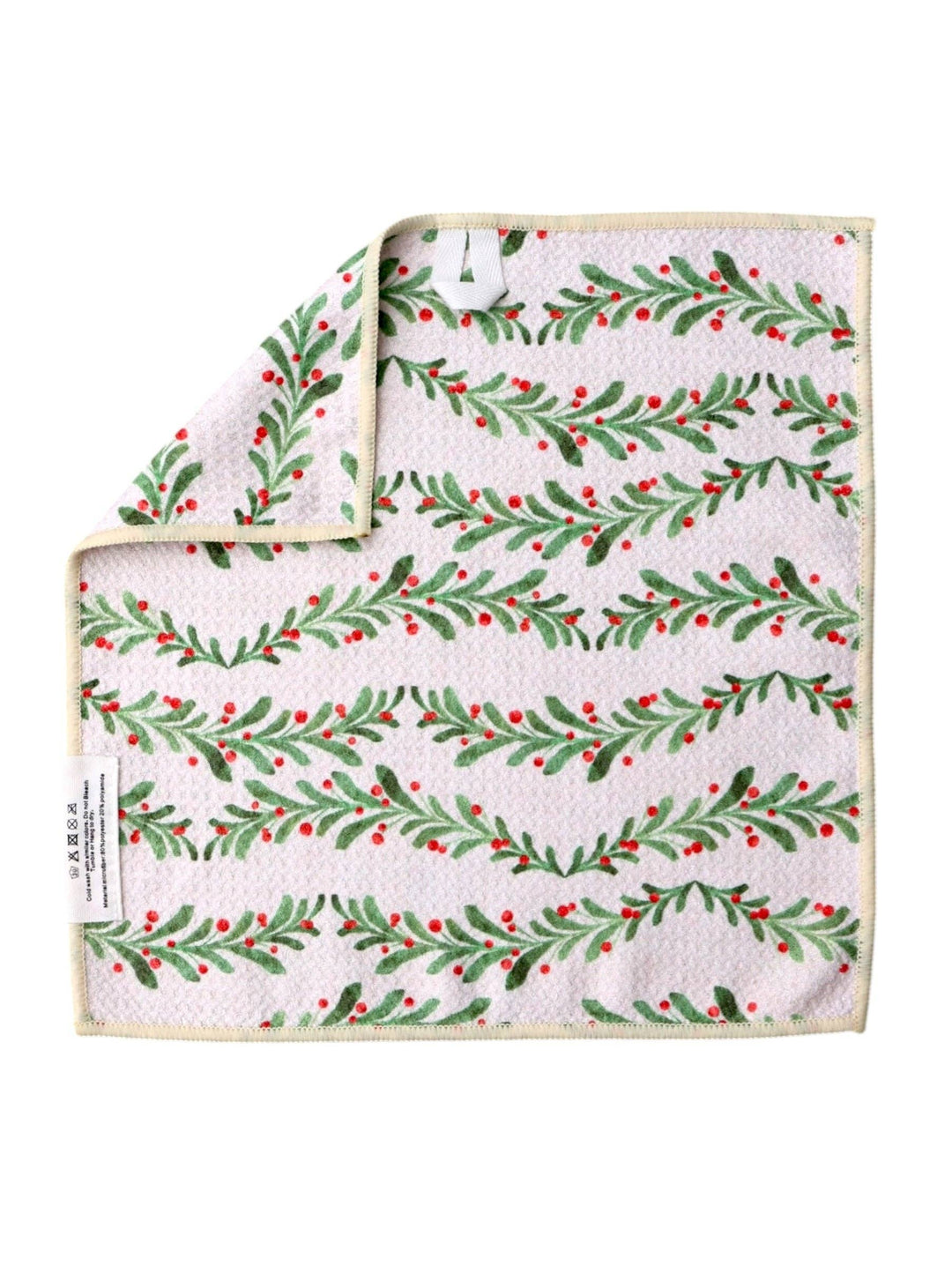 Pine Garland: Double-Sided Washcloth