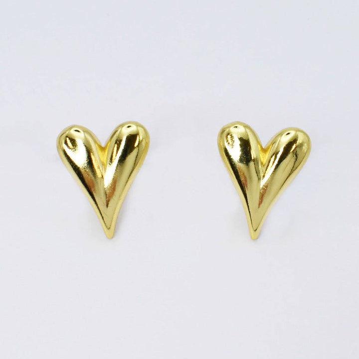 Big Heart Tear Stud