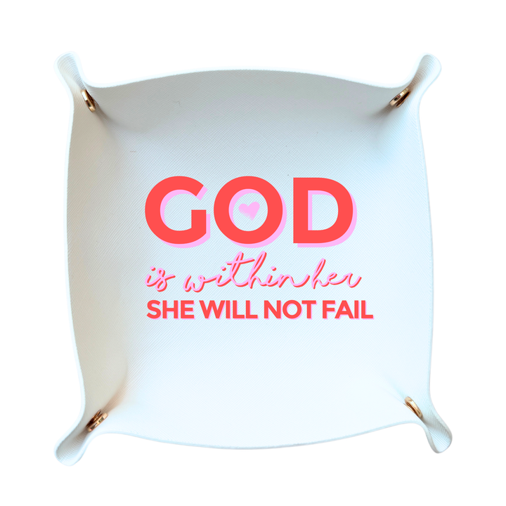 *NEW Christian valentines day gift tray God is within her