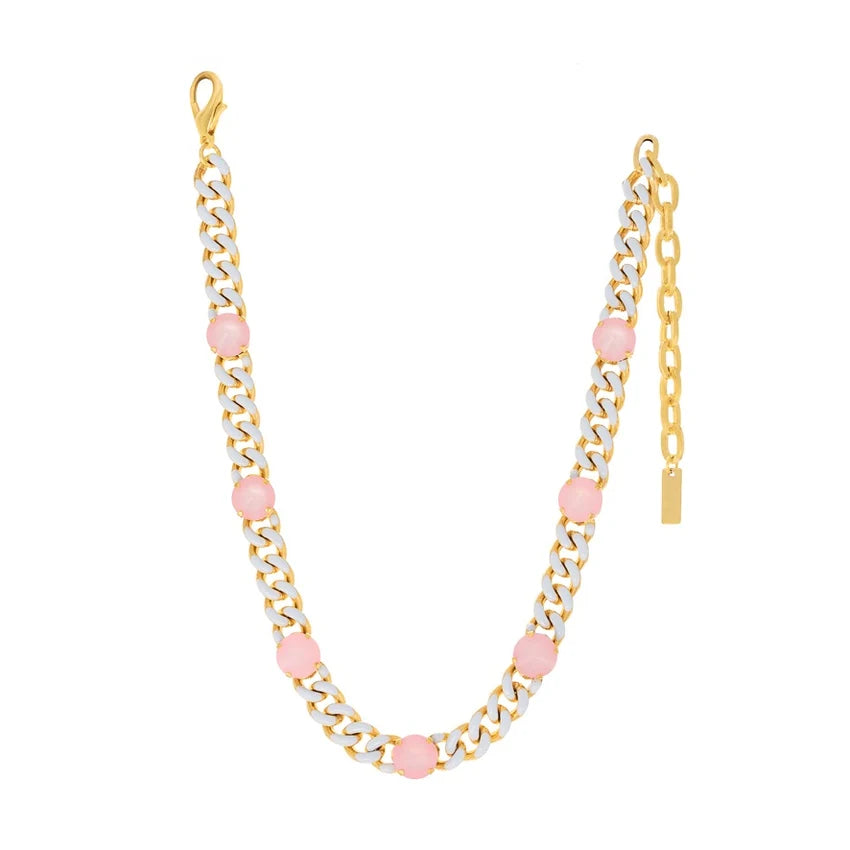 TOVA White & Pink Galileu Necklace