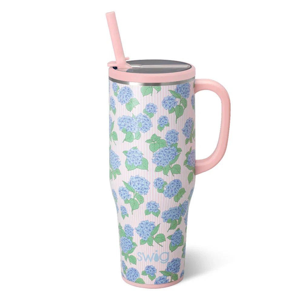 Hydrangeas Swig Mega Mug 40 oz