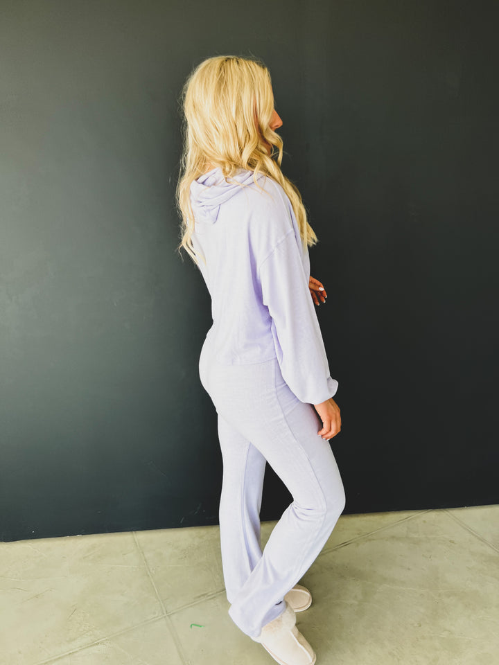 Lavender Longsleeve Lounge Hoodie