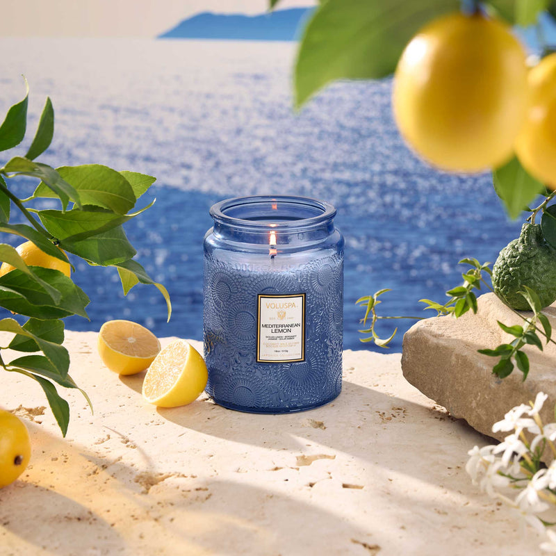 VOLUSPA- MEDITERRANEAN LEMON LARGE JAR