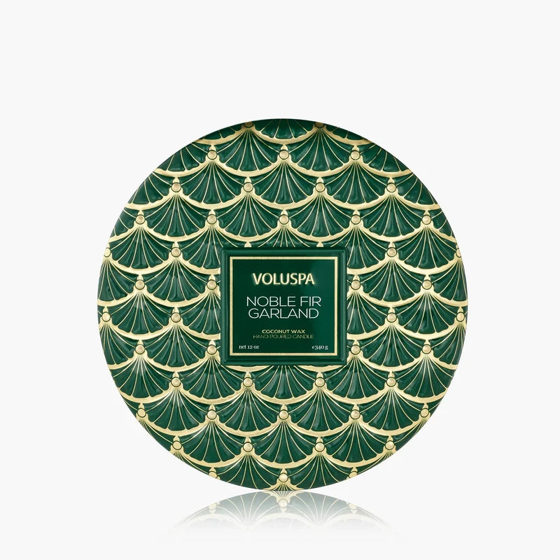 Voluspa Noble Fir Garland 3 Wick Tin