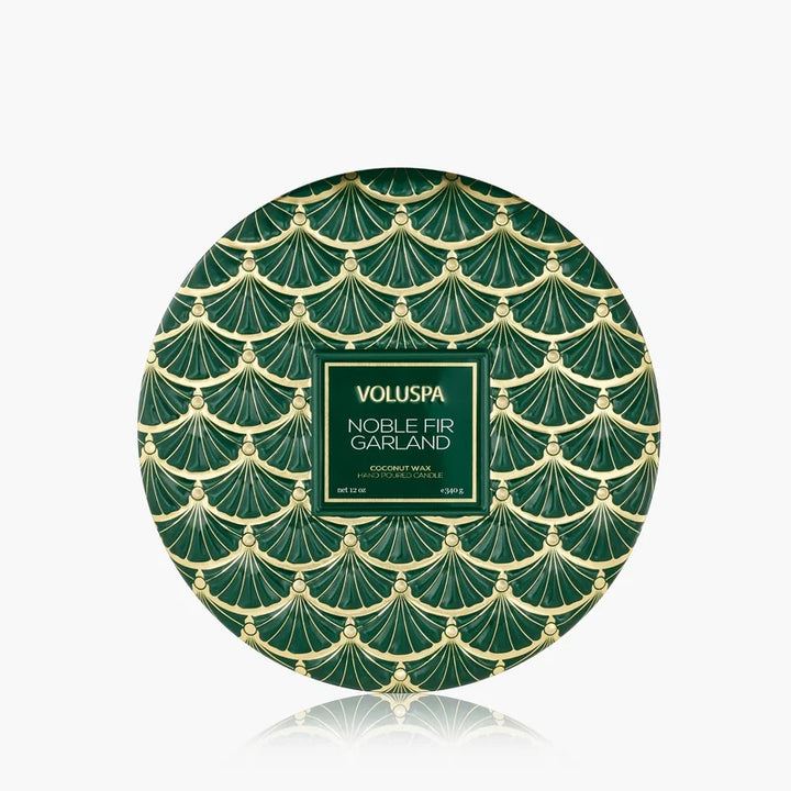 Voluspa Noble Fir Garland 3 Wick Tin