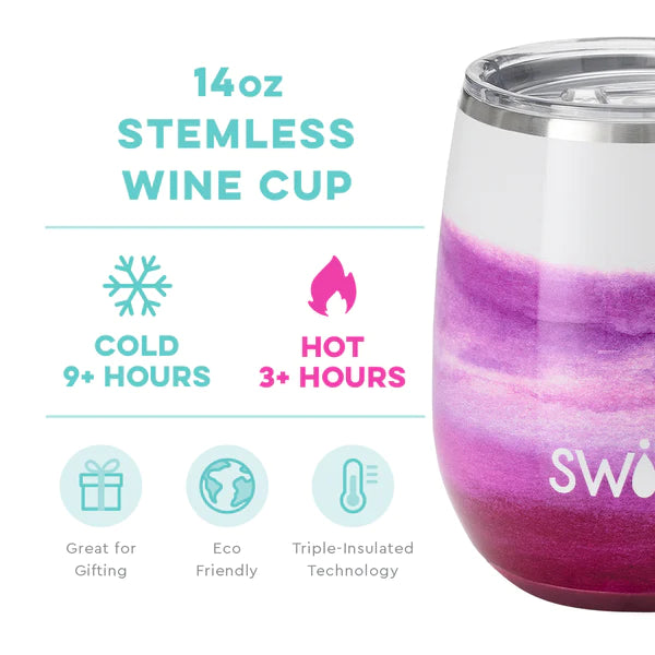 Amethyst Stemless Wine Cup 14oz